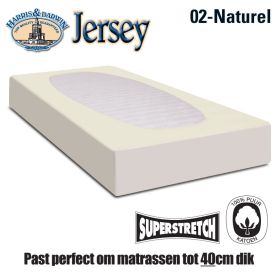 Jersey hoeslaken wit XL 200x200/220cm